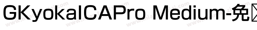 GKyokaICAPro Medium字体转换